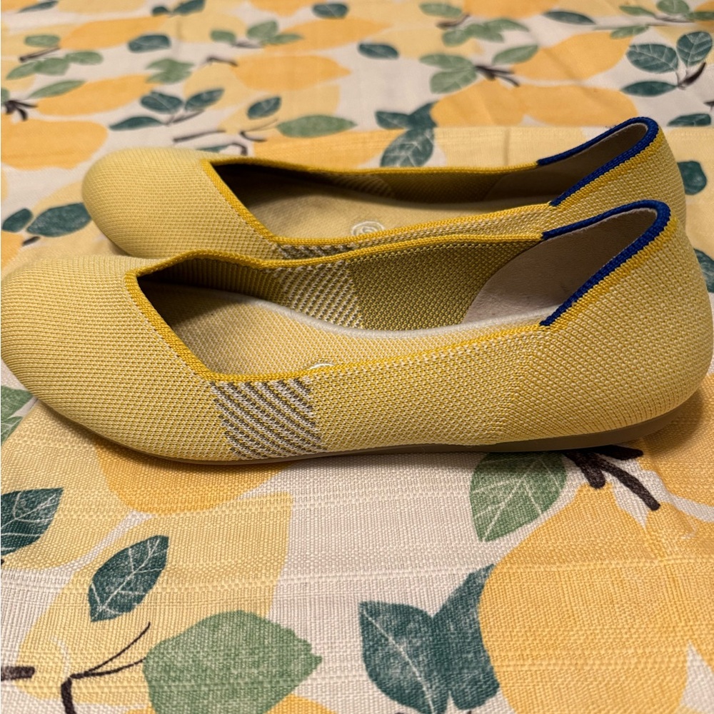Rothy's Yellow Knit Loafers Casual Comfort - Picture 2 of 5